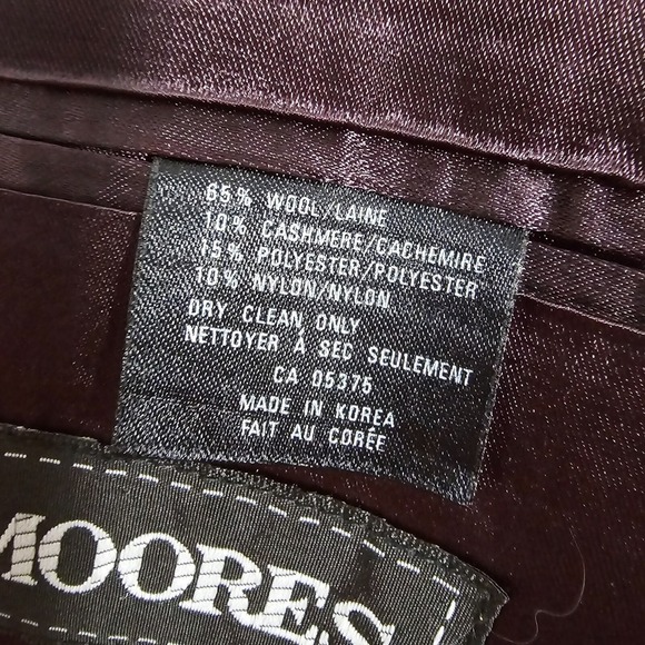 Lanificio Vallombrosa Coat Mens 42R Navy Blue Wool Cashmere Long Preppy - Picture 7 of 15